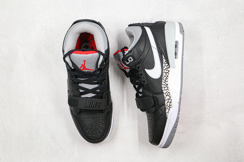 Nike Air Jordan Legacy 312 Low Black Cement Sneakers