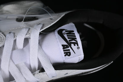 Nike Air Jordan 1 Low 85 Patent Leather Black Label White Sneakers