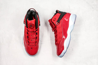 Nike Air Jordan 6 Rings RED Patent Sneakers