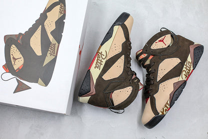 Nike Air Jordan 7 Retro Patta Shimmer Brown Sneakers