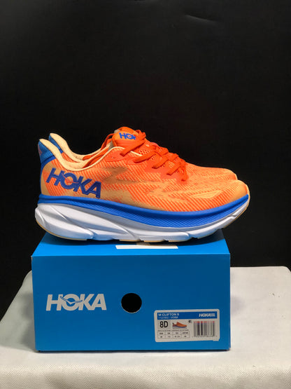 Hoka One One Clifton 9 Running Shoes Athletic Shoes Sneakers Orange