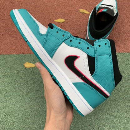 Nike Air Jordan AJ1 Mid South Beach Green Sneakers