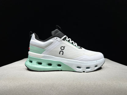 On Running Cloudnova X Comfortable Anti-Slip Running Shoes White/Tiffany Blue