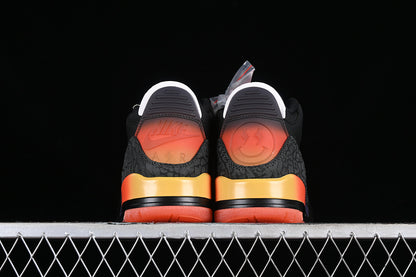 Nike Air Jordan 3 Retro Rio J. Balvin Black Solar Flare Total Crimson Abyss Sneakers