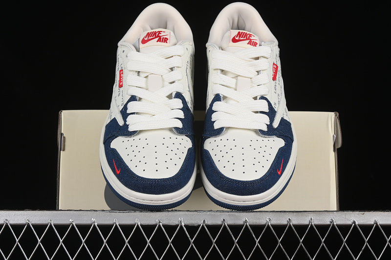Nike Air Jordan 1 Low Travis Scott  Fragment Design OG Off White Blue Red Sneakers