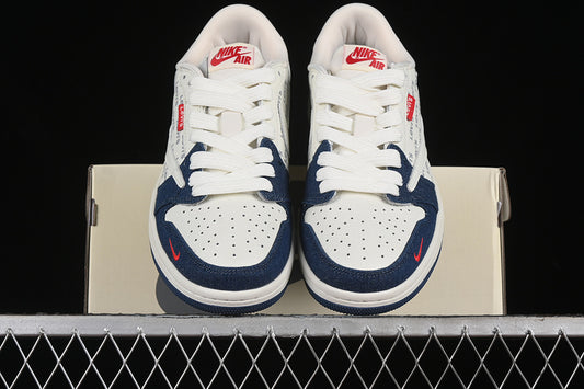 Nike Air Jordan 1 Low Travis Scott  Fragment Design OG Off White Blue Red Sneakers