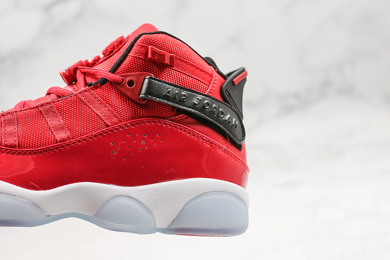 Nike Air Jordan 6 Rings RED Patent Sneakers