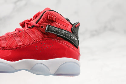 Nike Air Jordan 6 Rings RED Patent Sneakers