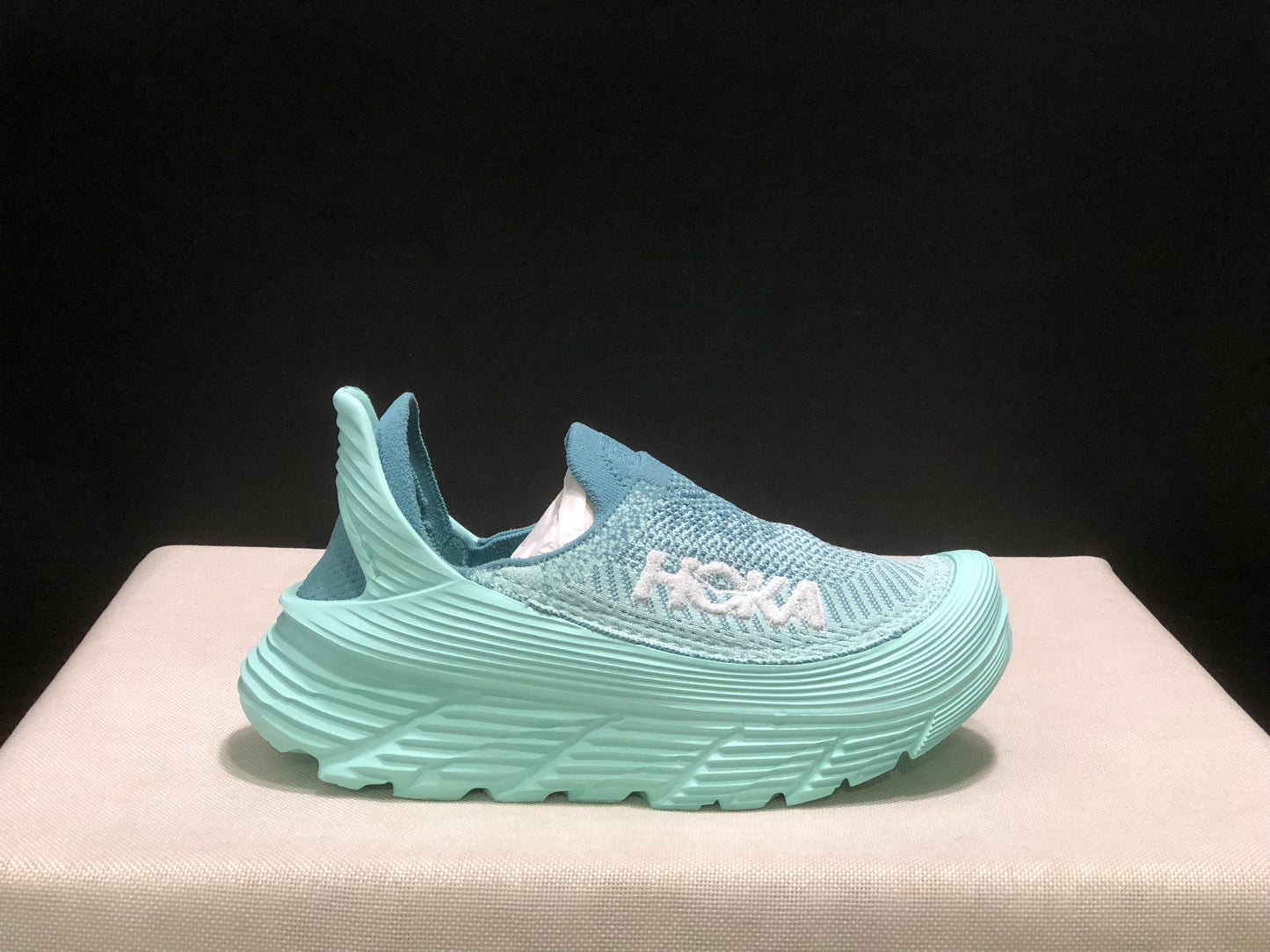 Hoka One One Restore TC Elastic Comfortable Low-top Running Shoes Sneakers Teal