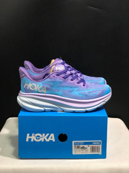 Hoka One One Clifton 9 Running Shoes Athletic Shoes Sneakers Light Purple