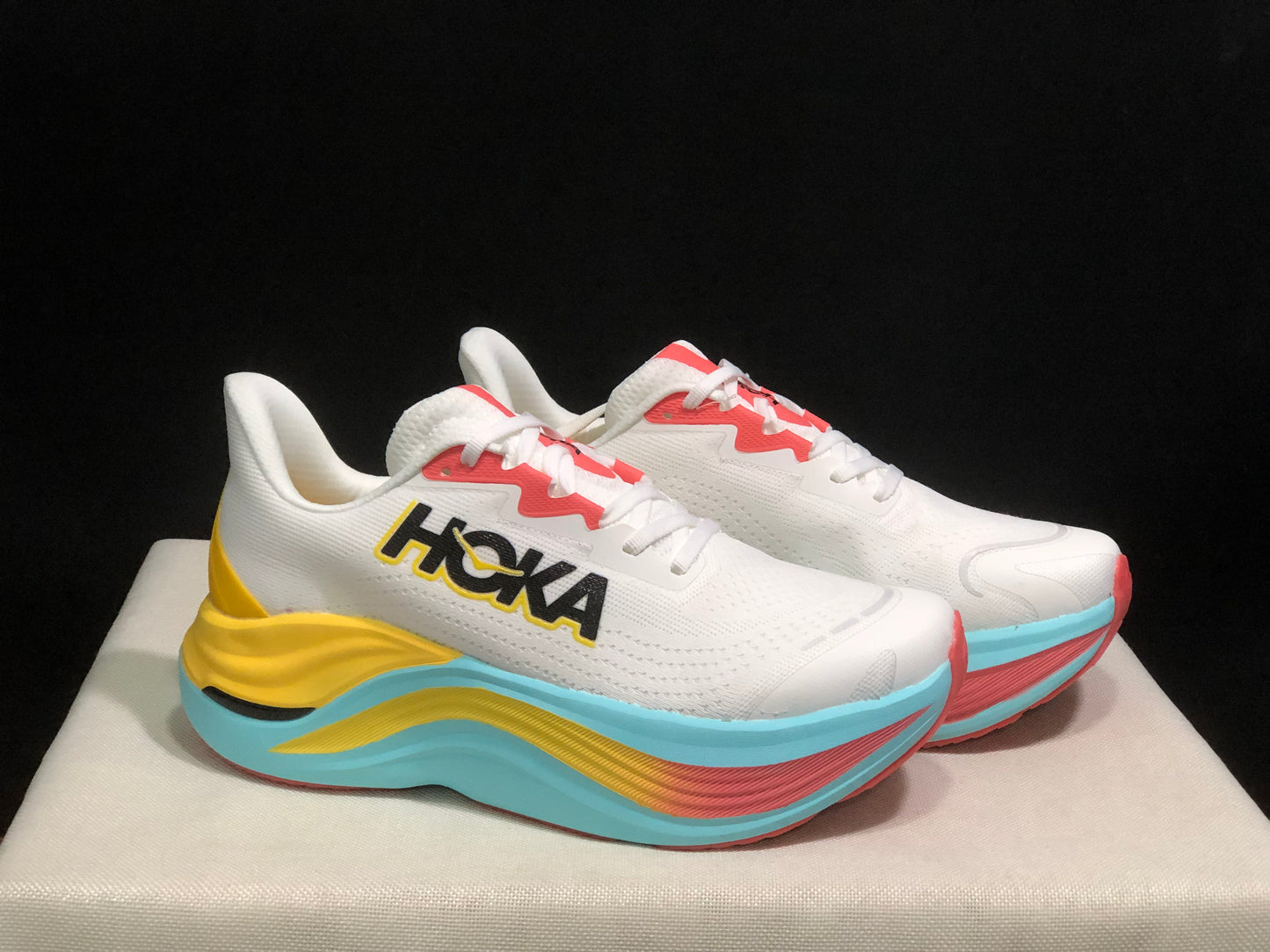 Hoka One One Skyward X White Anti-slip Wear-resistant Running Shoes Sneakers