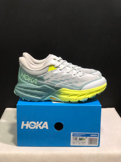 Hoka One One Speedgoat 5 Trail Running Shoes Sneakers Silver