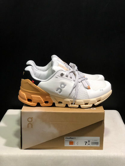 On Running Cloudflow 4 Shock-Absorbing And Wear-Resistant Running Shoes White/Copper