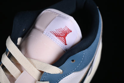 Nike Air Jordan 1 Low Ivory White Armory Navy Sneakers