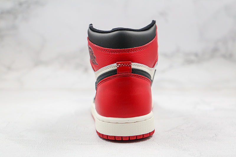 Nike Air Jordan 1 Retro High OG Black White Red Bred Toe Sneakers