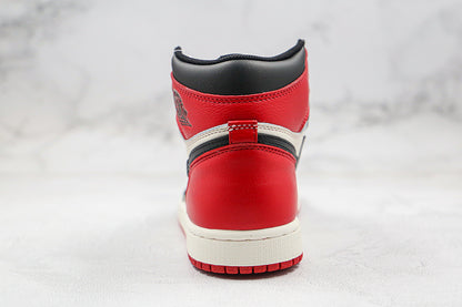 Nike Air Jordan 1 Retro High OG Black White Red Bred Toe Sneakers