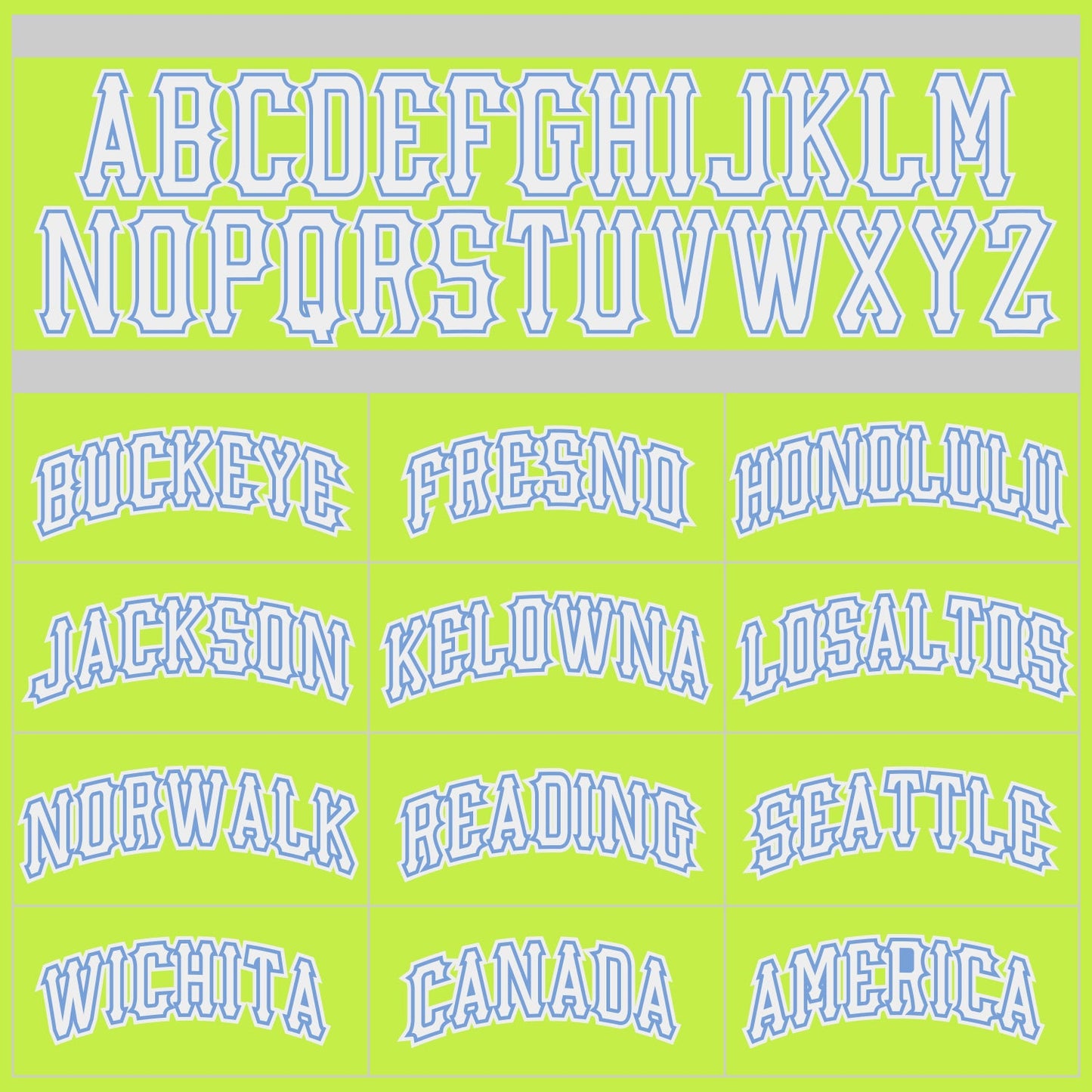 Custom Neon Green White-Light Blue Authentic Throwback Basketball Jersey